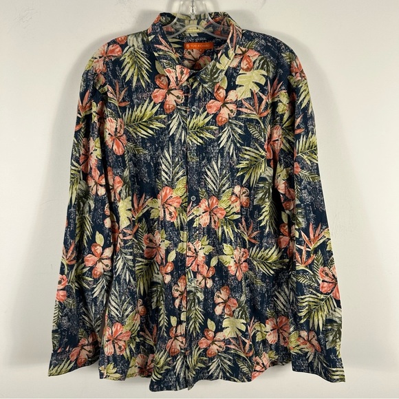 ❤️ TORI RICHARD Floral Long Sleeve Shirt XL - Picture 3 of 11